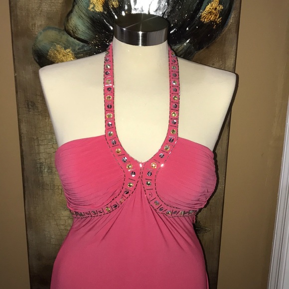 Morgan & co size 3/4 pink dress - Picture 2 of 5